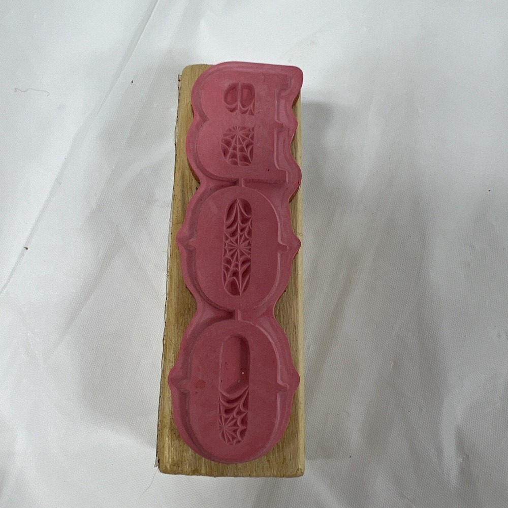 Craft‎ smart BOO Wood Mount Rubber Stamp - Picture 6 of 9